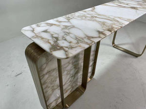 Pierre naturelle d'Italie Calcutta Calacatta Gold, dalle préfabriquée en marbre, plan de travail pour hôtel, villa - Product Image 6