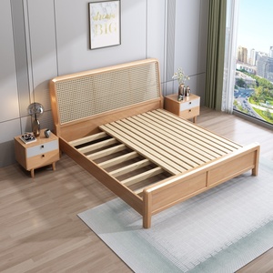 Tốt Nhất Bán Hiện Đại Tối Giản Nữ Hoàng/Vua Khung Giường Cao Cấp Rắn Cao Su Gỗ Đầy Đủ Kích Thước Lưu Trữ Mở Dài Đồ Nội Thất Phòng Ngủ - Product Image 3