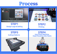 Impresora UV Plana FULIYIN 9060, Máquina para Hacer Emblemas 3D de TPU, Alta Precisión, Alta Adhesión para Logotipos de Marcas y Regalos Promocionales