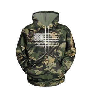 Sudaderas con Capucha Ecológicas con la Bandera Estadounidense, Sudadera Gráfica de Manga Larga para Hombre, Mezcla de Algodón Orgánico - Product Image 2