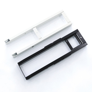 Cadre de meubles en tôle d'acier découpée au laser, pliage industriel, design durable, usage domestique et professionnel, tube carré noir - Product Image 1