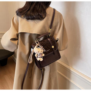 Otoño e invierno estilo leopardo diseño estilo universitario bolso de hombro nuevo estudiante moda Mochila De Cuero al por mayor - Product Image 4