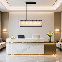 Lámpara de Araña Moderna de Diseño Nuevo y Lujoso para Sala de Estar, Lámpara Colgante de Interior para Villa, Lámpara Colgante de Vidrio LED