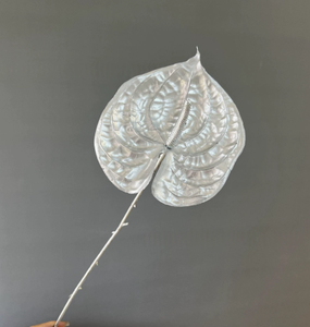 Fiori Artificiali Realistici in Plastica, Serie <span class=keywords><strong>Argento</strong></span>, <span class=keywords><strong>Bouquet</strong></span> a Lunga Durata, Anthurium Moderno per Natale, Laurea, Matrimonio - Product Image 1