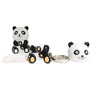 New Arrival Zinc Alloy <b>Grinder</b> Panda Design Big Size <b>Herb</b> <b>Grinder</b> - Product Image 2