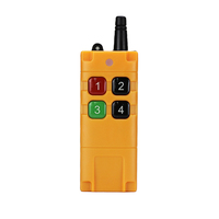 Télécommande industrielle sans fil à 4 boutons avec code d'apprentissage Construction métallique Portée de 100 à 500m Batterie AAA pour l'hydraulique
