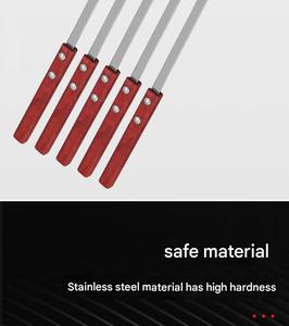 Pinchos de barbacoa de acero inoxidable grandes y pesados con mango de madera, tenedores para barbacoa, pinchos para shish kebab, pinchos para kebab - Product Image 4