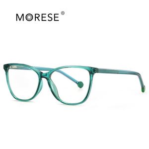 XINLI2030 Elegantes Gafas de Lectura y Ordenador de Material TR90 Azul Transparente con Patrón Geométrico, Montura Óptica Femenina Anti-Luz Azul - Product Image 5