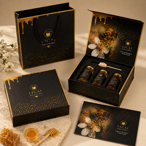 Confezione Regalo di Lusso in Cartoncino con Logo Personalizzato per Vasetto di Miele - Product Image 6