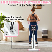 Wellshow Sport: Machine à Squat et Rameur pour Fessiers, Cuisses, Relevés de Hanches – Appareil d'Exercice à Domicile