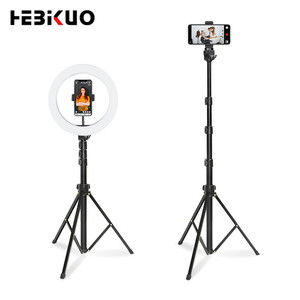 Trípode de soporte de teléfono plegable de fábrica HEBIKUO <span class=keywords><strong>para</strong></span> transmisión ligera en vivo y soportes de instrumentos musicales - Product Image 1