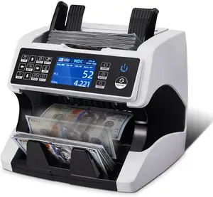 Banknote Counting Counter AL-920 USD EUR MXN GBP CAD IDR Top Loading Dual CIS Banknote Sorter Mixed Denomination Bill Counter Currency Counting Machine