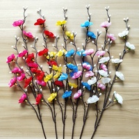 Vente Flash Transfrontalière : Mini Fleur Artificielle en Soie de 54 cm, Motif Fleur de Prunier, Style Chinois, Décoration d'Intérieur, Ornements et Arrangements