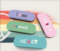 Étui à lunettes pour enfants de dessin animé, personnalisé, lettres mignonnes, haut de gamme, portable et résistant aux chocs