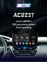 Autoradio Android universel 10,1 pouces avec GPS, double bouton, écran 2K Diamond, CarPlay sans fil, DSP, MirrorLink, amplificateur radio