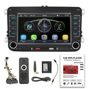 Radio de Coche 2DIN de 7 Pulgadas para <span class=keywords><strong>Volkswagen</strong></span> Golf 5/6 Passat B8 Polo 6R Tiguan JETTA, Pantalla Táctil, GPS, Navegador, Apple CarPlay, Android Auto, Cámara - Product Image 3