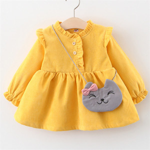 Vestidos de Bebé de Algodón Rosa de Lujo al por Mayor para Niñas con Mangas, los Productos Chinos Más Vendidos - Product Image 3