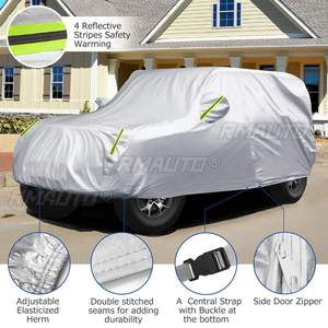 Housse de protection extérieure pour voiture, résistante au soleil, à la pluie, à la neige, anti-givre, pour Jeep Wrangler JK JL CJ YJ TJ 1987-2019 - Product Image 2