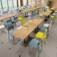 Tables et chaises de restaurant, ensembles commerciaux pour les cafétérias d'entreprise, les écoles, les restaurants de restauration rapide, les snack-bars, les boutiques de nouilles, les salons de thé