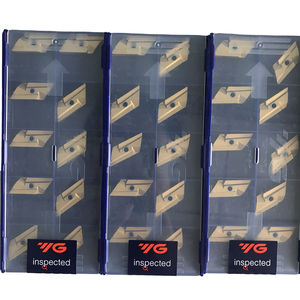 KNUX160405R YG801 Herramienta de Corte de Torneado con Inserto Cuadrado de Carburo de Tungsteno Personalizable con Recubrimiento PVD, Soporte OEM, Cuchilla de 10 mm, Torneado de 1.0 mm - Product Image 1