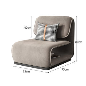 Juego de Sofás Modernos Minimalistas para Sala de Estar, Diseño Cuadrado en Forma de L, Tela Lavable Extraíble, Relleno de Espuma, Uso para Adultos - Product Image 6