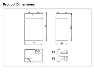 נייד כוח שמש שסתום מוסדר עופרת חומצת סוללה <span class=keywords><strong>6v</strong></span> 4.5ah Batterie עבור הטלקום מערכת - Product Image 3