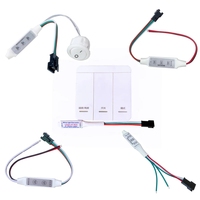 Contrôleur de bande LED à pixels pour course de chevaux DC12-24, panneau tactile sans fil RF pour bande lumineuse à effet d'eau courante WS2811