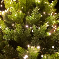 Guirlande lumineuse LED NINI transfrontalière pour sapin de Noël, télécommande, 10m/20m, fil de cuivre pour une ambiance festive
