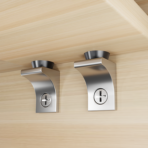 Soportes de Plástico para Estantes con Clavos Metálicos, Soportes para Estantes de Vidrio, Pasadores para Divisores de Gabinetes, para Muebles de Madera - Product Image 4
