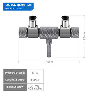 Distributeur <span class=keywords><strong>de</strong></span> CO2 pour aquarium - Régulateur à deux aiguilles pour une régulation fine - Régulateur <span class=keywords><strong>de</strong></span> CO2 avec 2 sorties - Product Image 4