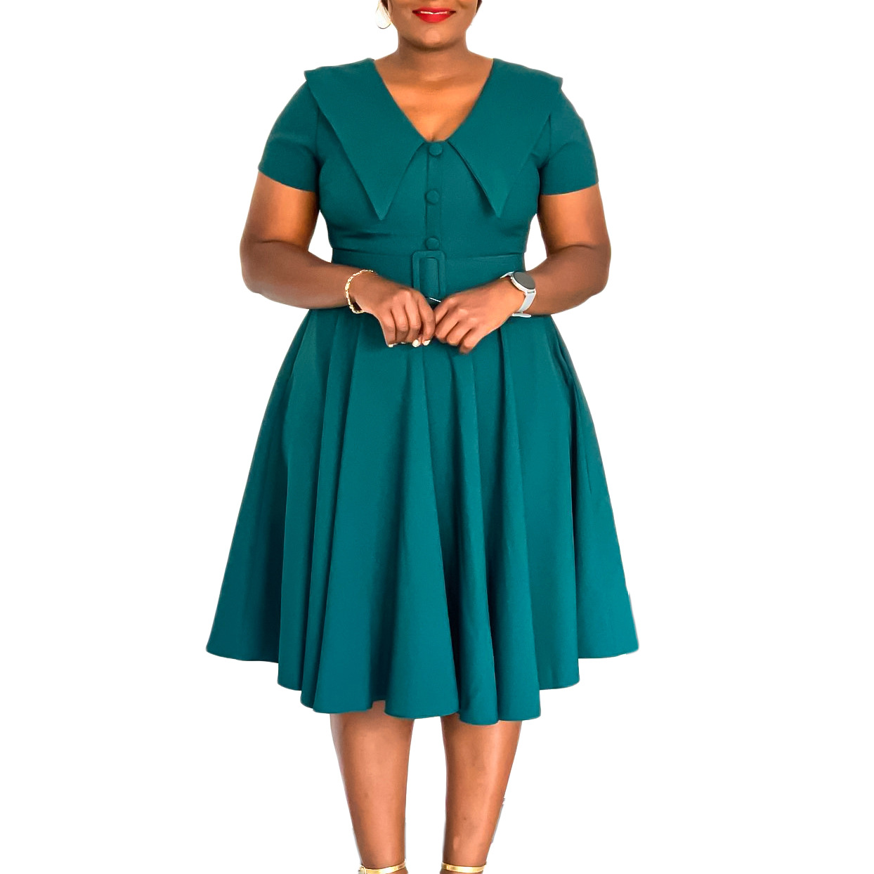 Women's Fashionable and Elegant Mid-length Dress with Strong Elasticity and  Wide Skirt, African-style Dress| Alibaba.com