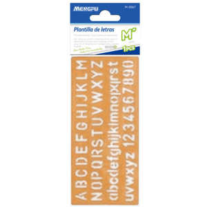 Set di Stencil Alfabetici in Metallo PET Mengfu M-0067 di Media Dimensione per Progetti Fai-da-Te e Modelli di Disegno, Prodotto in Cina - Product Image 1
