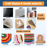 Tas Belanja Kertas Kraft Coklat Proses Khusus dengan Tali Pegangan Katun Twill Lebar, Tas Belanja Kertas dengan Pegangan yang Kuat dan Diperkuat, Tas Kertas Kerajinan