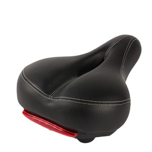 Selle de vélo en cuir respirante et confortable avec ventilation creuse et amortisseur de chocs, idéale pour le VTT et les longues distances - Product Image 1