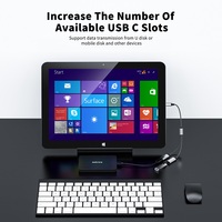 Adaptateur de câble USB-C en alliage d'aluminium, double port Type C mâle vers double USB C femelle, pour ordinateurs portables, PS5 et autres stations d'accueil