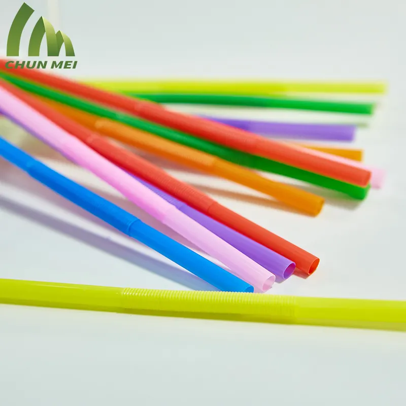 hot sale Disposable kinds of style colorful pp plastic drinking straw