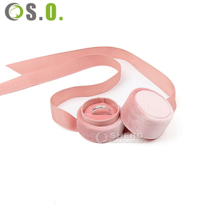 <b>Pink</b> Jewelry Packaging <b>Gift</b> <b>Box</b> High Quality Velvet Custom Logo Jewelry <b>Box</b> - Product Image 3