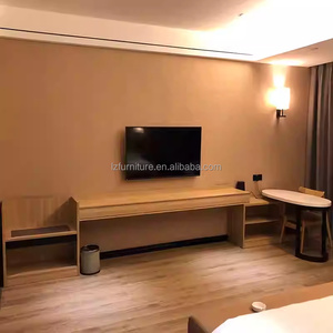Wholesale Hotel Apartment Bedroom Furniture Affordable Wooden Bed <b>Sets</b> with Nightstands Lounge Seating Wardrobe <b>Side</b> <b>Table</b> & Det - Product Image 4