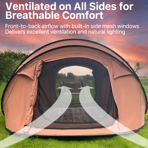 Tente de <span class=keywords><strong>camping</strong></span> automatique hydraulique pour 4 personnes, installation rapide, imperméable, tente pop-up avec système de décompression - Product Image 5
