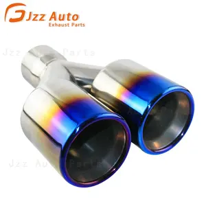 JZZ China auto parts Stainless Steel chrome muffler Exhaust Tip for car