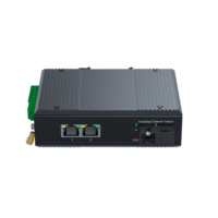 Switch Gigabit Industrial No Administrado IP40 con 2 Puertos RJ45 y 1 Puerto de Fibra SFP para Automatización Industrial Ethernet