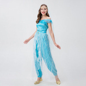 <span class=keywords><strong>Disfraz</strong></span> de Halloween Aladino lámpara mágica princesa Jasmine vestido adulto traje señora Cosplay <span class=keywords><strong>disfraz</strong></span> de animación - Product Image 2
