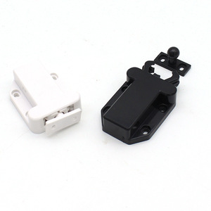 Dispositif d'auto-fermeture pour porte cachée Beetle, mécanisme de rebond magnétique pour porte d'armoire, plastique noir, design minimaliste - Product Image 4