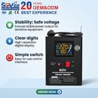 Estabilizador de Voltaje SVC Monofásico de Pared TMB-5000VA con LED de Cobre, 80-260V 50/60HZ para Electrodomésticos, Precio al por Mayor