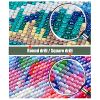 Peinture Diamant Songwoo Fille Anime Colorée Mignonne Arc-en-ciel Pastel Kawaii avec Strass Ronds Complets