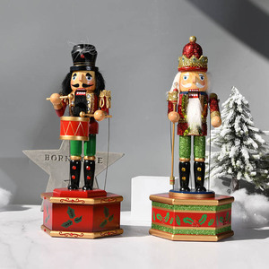 Décorations de noël, ensemble de luxe, musique à collectionner, <span class=keywords><strong>casse</strong></span>-<span class=keywords><strong>noisette</strong></span>, poupées en bois pour noël - Product Image 4