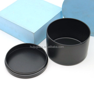 Velas de metal sin costura de 4oz y 8 oz impresas personalizadas, contenedores de hojalata vacíos, tarros de hojalata de viaje, latas de velas negras mate - Product Image 4