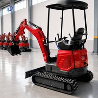 Mini-excavatrice 2 tonnes, 1 tonne, 3,5 tonnes, excavatrice sur chenilles, excavatrice compacte, micro-excavatrice, livraison gratuite, EPA EURO 5 CE, ferme, maison, jardin