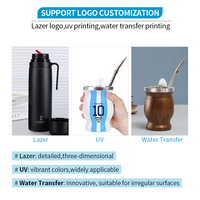 Ensemble de tasses Yerba Mate personnalisées d'Argentine 1000ml Conteneur thermos 250ml Gourde en acier inoxydable Bombilla Kits de paille Voyage moderne