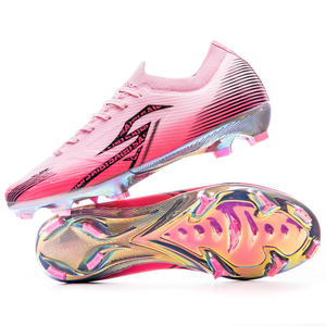 Chaussures de football professionnelles, fabrication directe d'usine, semelle AG/FG en TPU, tige en PU, résistantes à l'usure, antidérapantes, unisexes, personnalisables et en stock en gros - Product Image 6